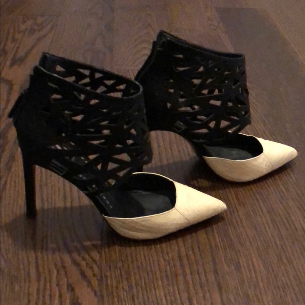 Dolce Vita stiletto black and white heels